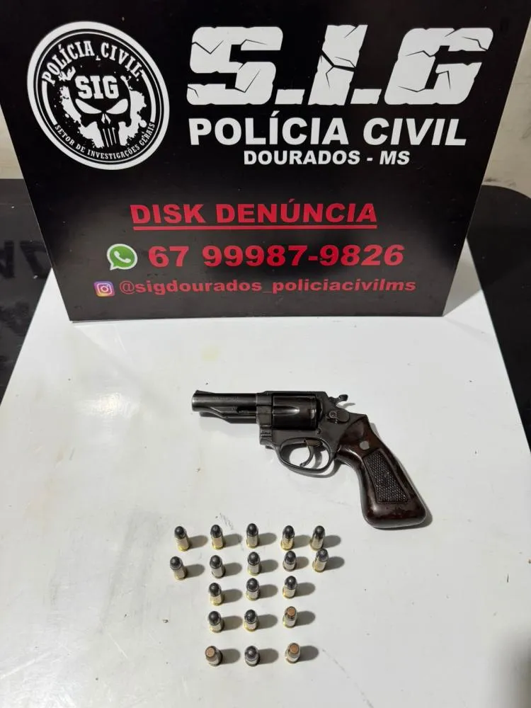 Polícia Civil esclarece tentativa de homicídio em conveniência e apreende arma em Dourados
