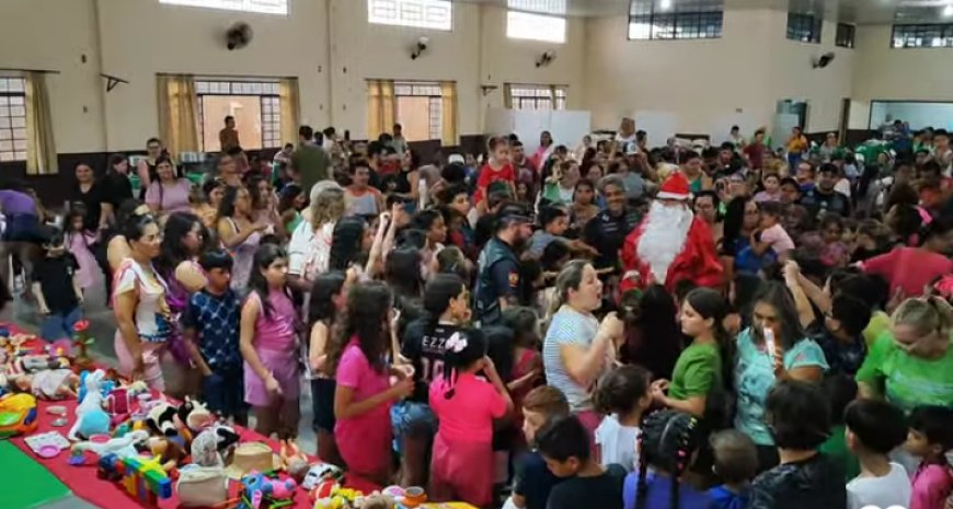 Natal das crianças na igreja matriz São José de Itaporã